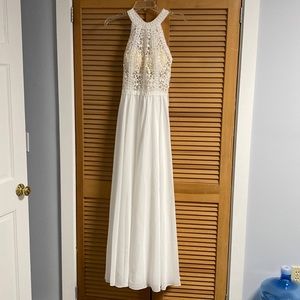 White wedding formal dress gown